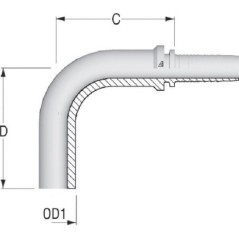 Insert DN8-diameter 8mm-90 stopni - PT8890