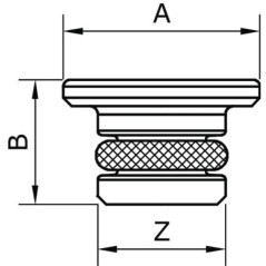 Close cap 1/4 inch - PVP14