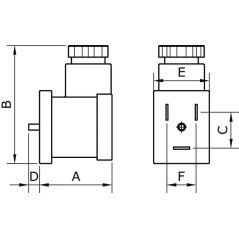 Stecker mit LED 24 Volt - PVCN24VLED1