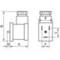 Stecker mit LED 24 Volt - PVCN24VLED1 Stecker mit LED 24 Volt - PVCN24VLED1