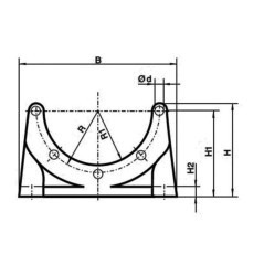 Mounting food type PTFL250 - PTFL250