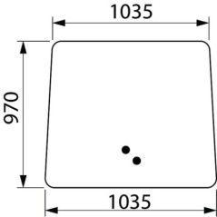 R219644 John Deere, Frontscheiben 