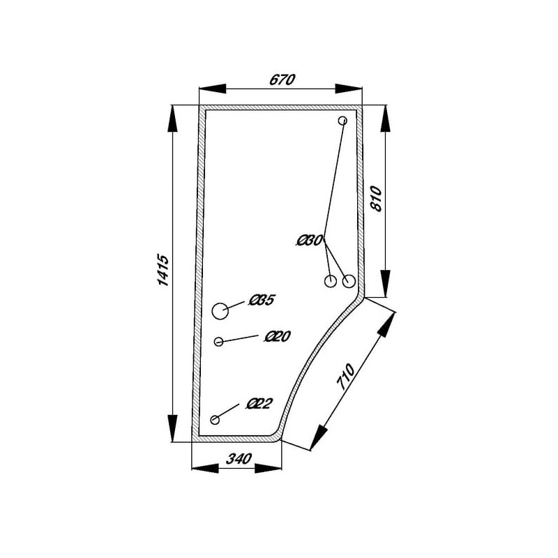 Türscheibe - R131163N Türscheibe - R131163N