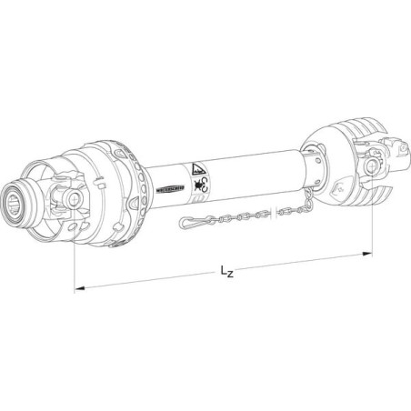 Wide angle PTO shaft - PWE580910361830