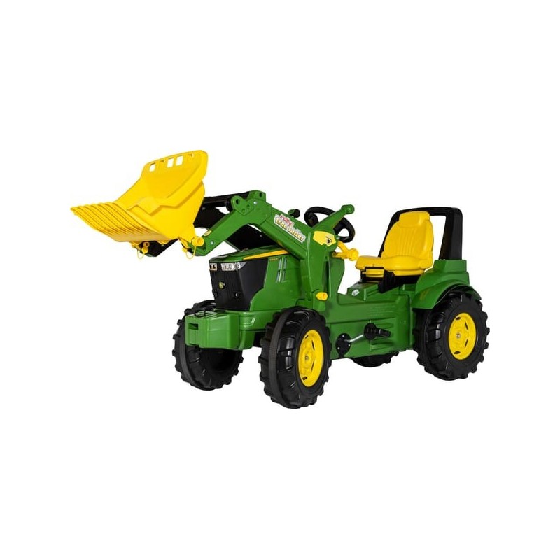 Pedal tractor, John Deere 7310R with front loader - R730034