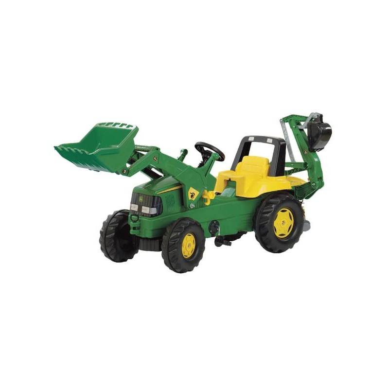 John Deere Trac mit Frontlader und Heckbagger - R81107