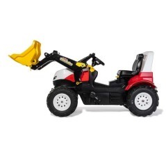 Traktor z napędem na pedały, Steyr 6300 TERRUS CVT z ładowaczem czołowym i kołami pneumatycznymi - R730025X