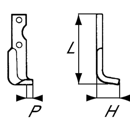 Fräsmesser L. Agria - RB17548L