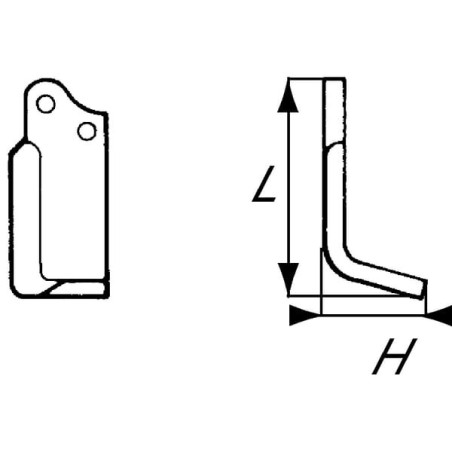 Fräsmesser R. Agria - RB176745R