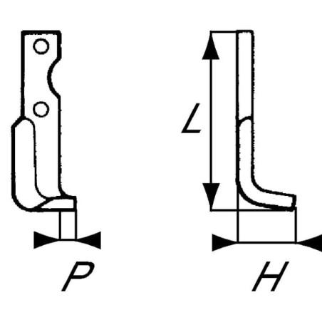 Fräsmesser L. Agria - RB16548L