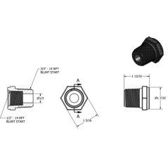 Złączka dwuwkr. M/F 3/4 calix 1/2 cali - RB075050
