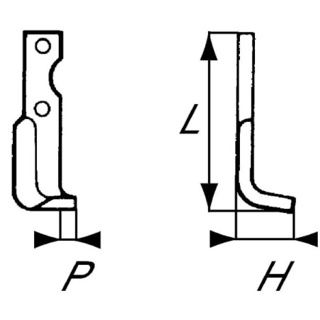 Fräsmesser R. Agria - RB25498