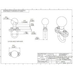 Mounting bracket 1/2 inch- 1 inch C - RAMC231