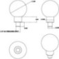 RAMB237 Mounting plate ball 1/4-20 thread - RAMB237