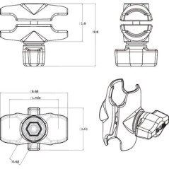 Clamp B 50mm - RAMB201A