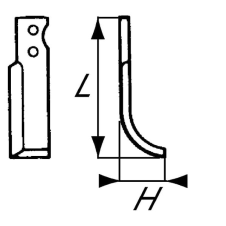 Fräsmesser R. Goldoni - RB25007