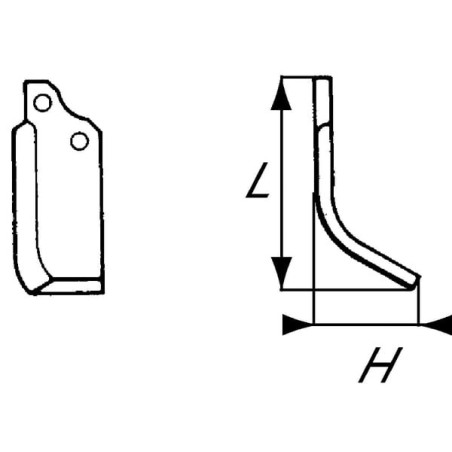 Fräsmesser L. B.C.S - RB48434