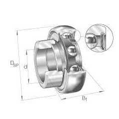 RAE15NPPB INA, Mit Exzenter-Befestigungsring 