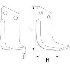 RB34002 Unbranded, Fräsmesser 