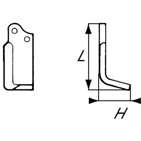 Fräsmesser L. Agria - RB176790L