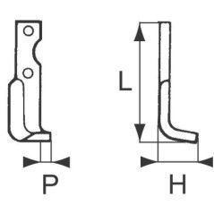 RB61611 Unbranded, Fräsmesser 