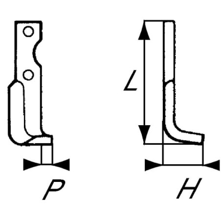 Fräsmesser R. Agria - RB17223