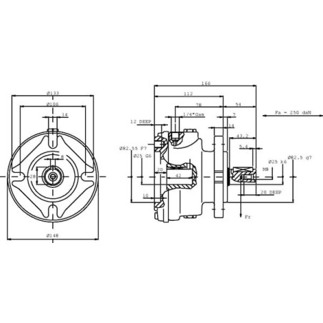 Hamulec cierny wielopłytkowy RF2/21 OMP/OMR - RF288