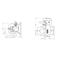 RO855B40301 Rockinger, With flange connection 