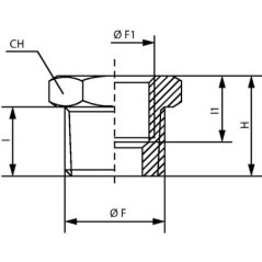 RMF3818T Kramp, Brass 