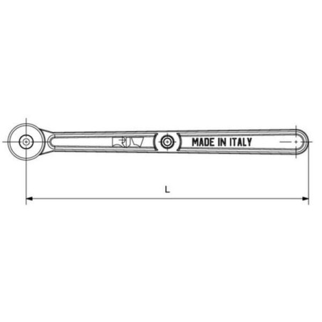Drücker aus Messing 8 Zoll KARBON - RIV988108