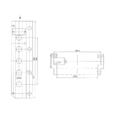 Attachment support 200mm Rockinger - RO883A18000