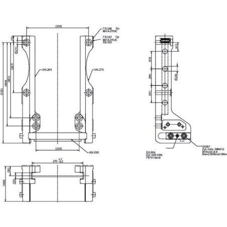 JCB attachment support with Piton - RO881C2702C