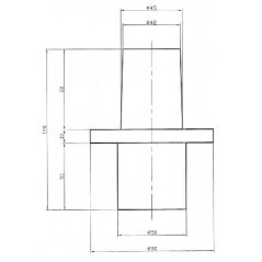 ROE75L006 Rockinger, Anhängerbolzen 