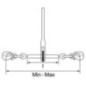 Load binder ratchet with 2 hooks - RSVKH8