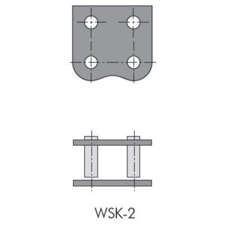 Connection link with clip WSK-2 - RS12B1SWSK2