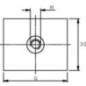 Weld-on plate double GR.3 - RS9323 Weld-on plate double GR.3 - RS9323