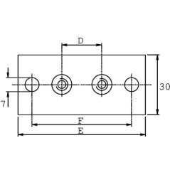 RS9415RVS Stauff, Screw-on plates 
