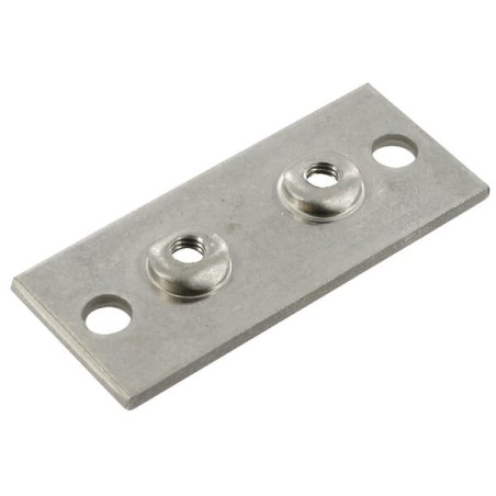 Two hole plate S.S. GR-1 - RS9411RVS
