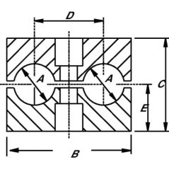Schellenkörper PP 8/8mm 5 - RS912108P005