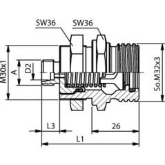 Kupplungsmuffe 15L - RSF08L22