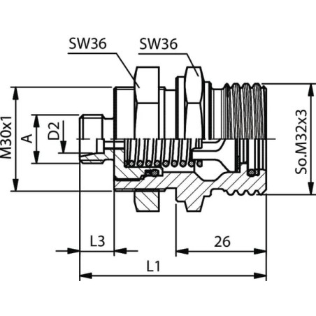 Kupplungsmuffe 15L - RSF08L22
