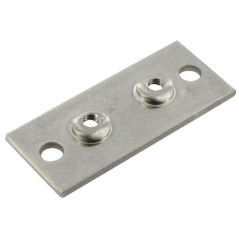 Schraubplatte einfach V2A Gr. 2 - RS9412RVS