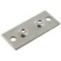 Two hole plate S.S. Gr.2 - RS9412RVS Two hole plate S.S. Gr.2 - RS9412RVS