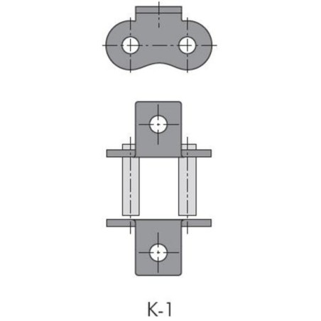 Connection link with clip K-1 - RS10B1SK1