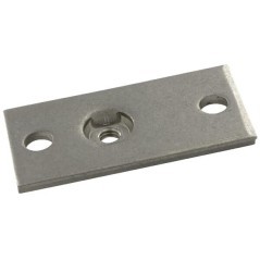 Two hole plate S.S. Gr.0 - RS9410RVS