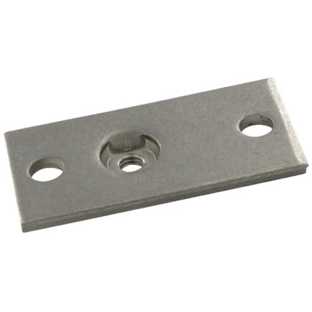 Two hole plate S.S. Gr.0 - RS9410RVS