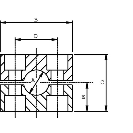 Pipe clip complete heavy C2 25mm PP - RS225ZPP