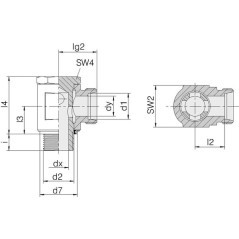 RSWS10LR38WD Voss, 90° 