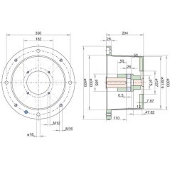 Wspornik pompy F E 300 SAE-C - RV400204245