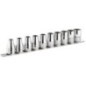 Socket set 8pc 1/2mm rack - S40E Socket set 8pc 1/2mm rack - S40E